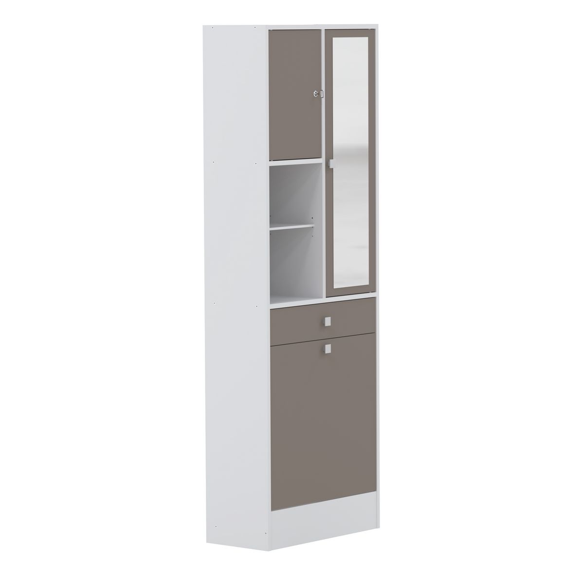 Armoire salle de bain taupe - MODENA