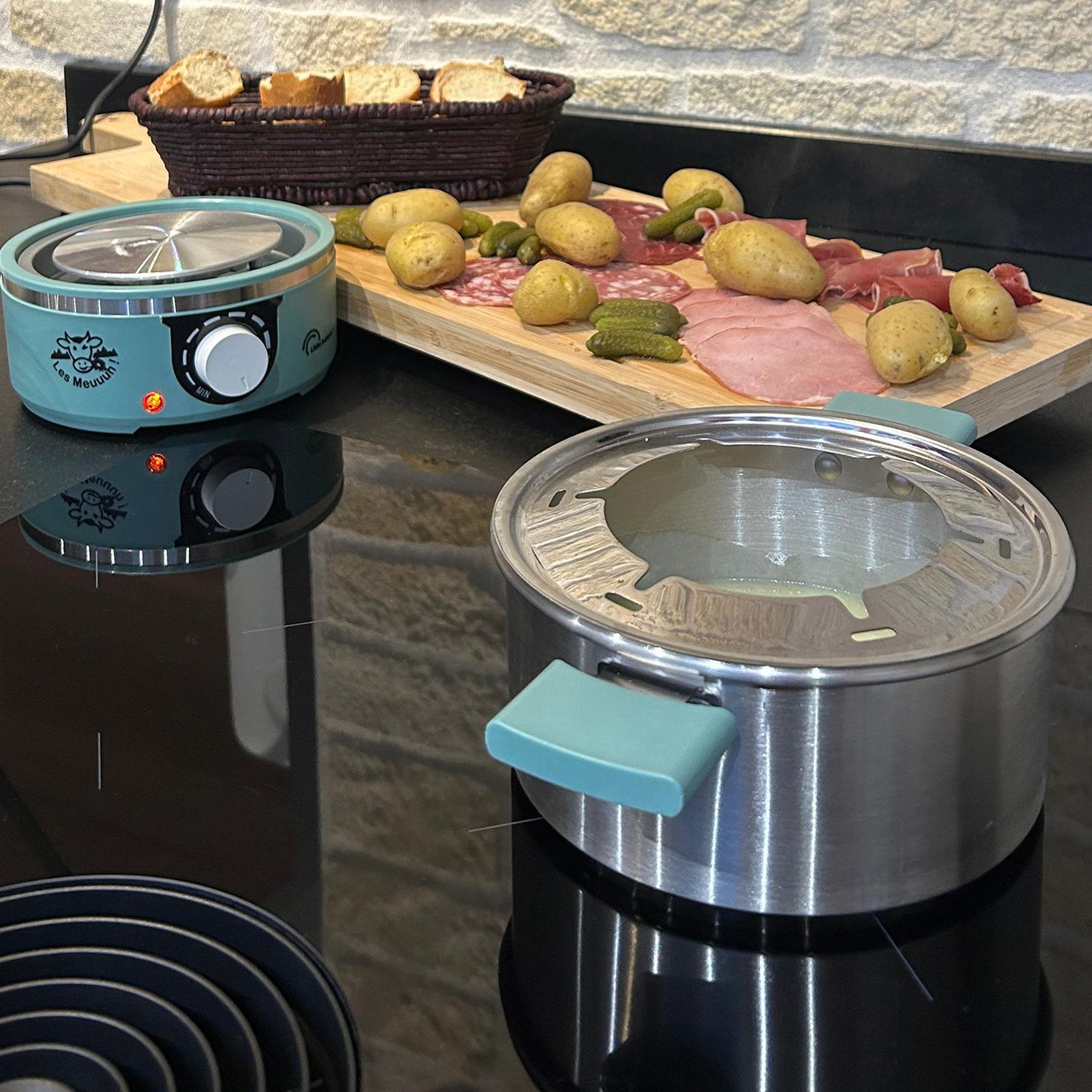 Voir la diapositive 5 : LITTLE BALANCE Service à fondue 6 personnes sapin - 8963