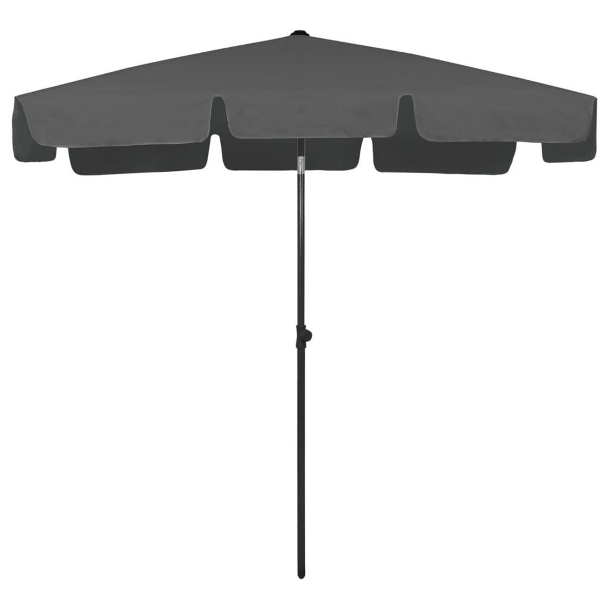VIDAXL Parasol de plage anthracite 200x125 cm