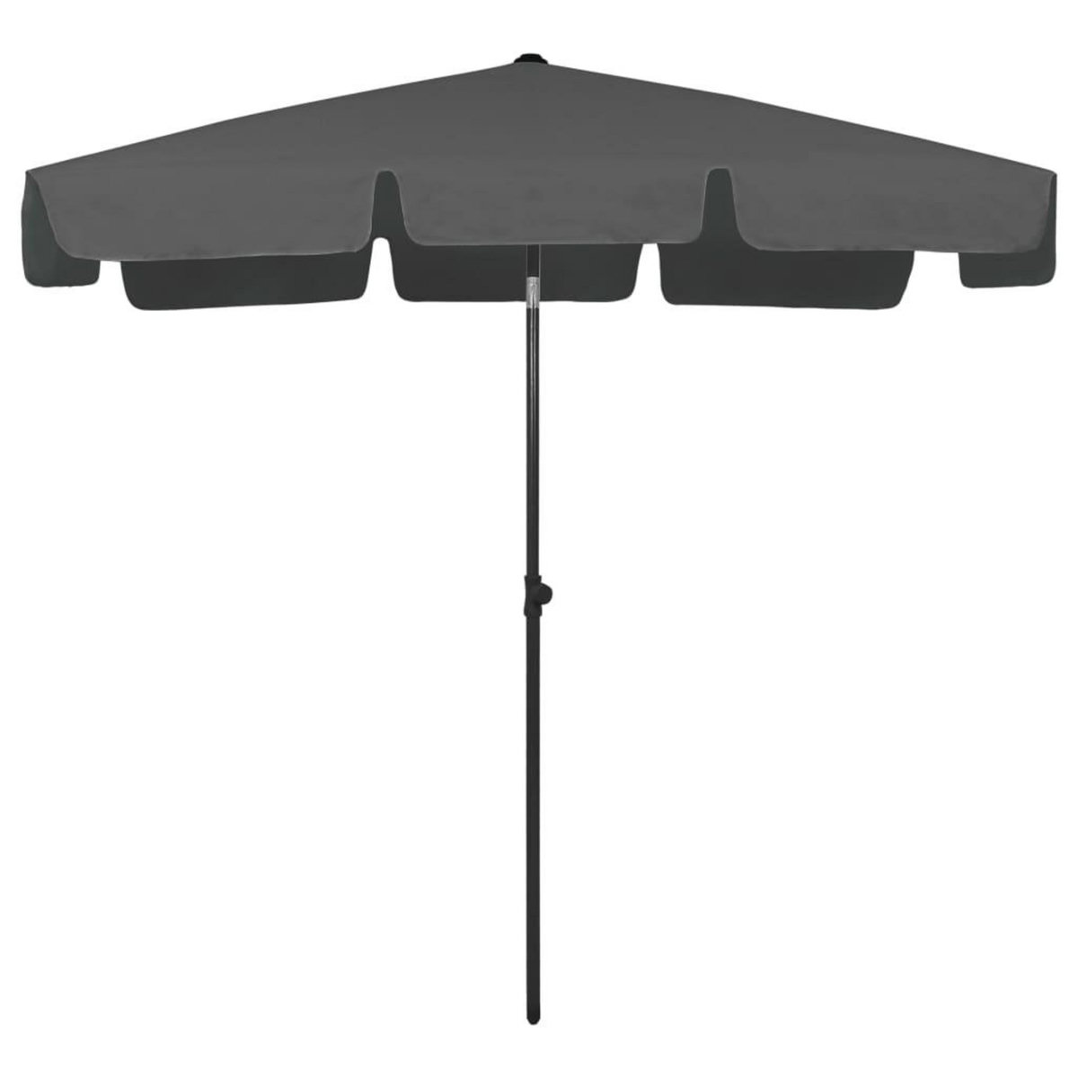 VIDAXL Parasol de plage anthracite 200x125 cm
