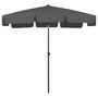 Voir la diapositive 2 : VIDAXL Parasol de plage anthracite 200x125 cm