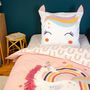 Voir la diapositive 3 : COTE DECO Parure de lit enfant Licorne avec oreilles rembourrées - 100% coton 57 fils/cm² - 140 x 200 cm