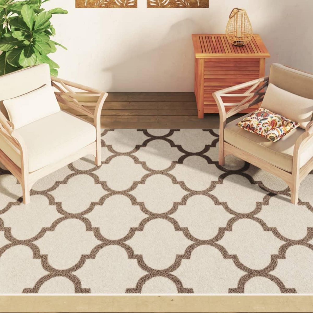 VIDAXL Tapis interieur exterieur a poils courts 160x230cm antiderapant