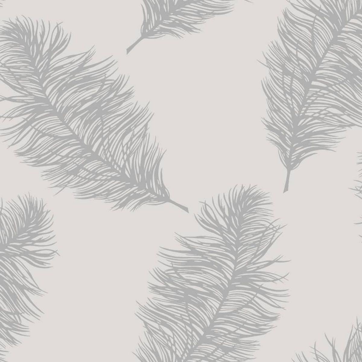 DUTCH WALLCOVERINGS DUTCH WALLCOVERINGS Papier peint Fawning Feather Gris clair