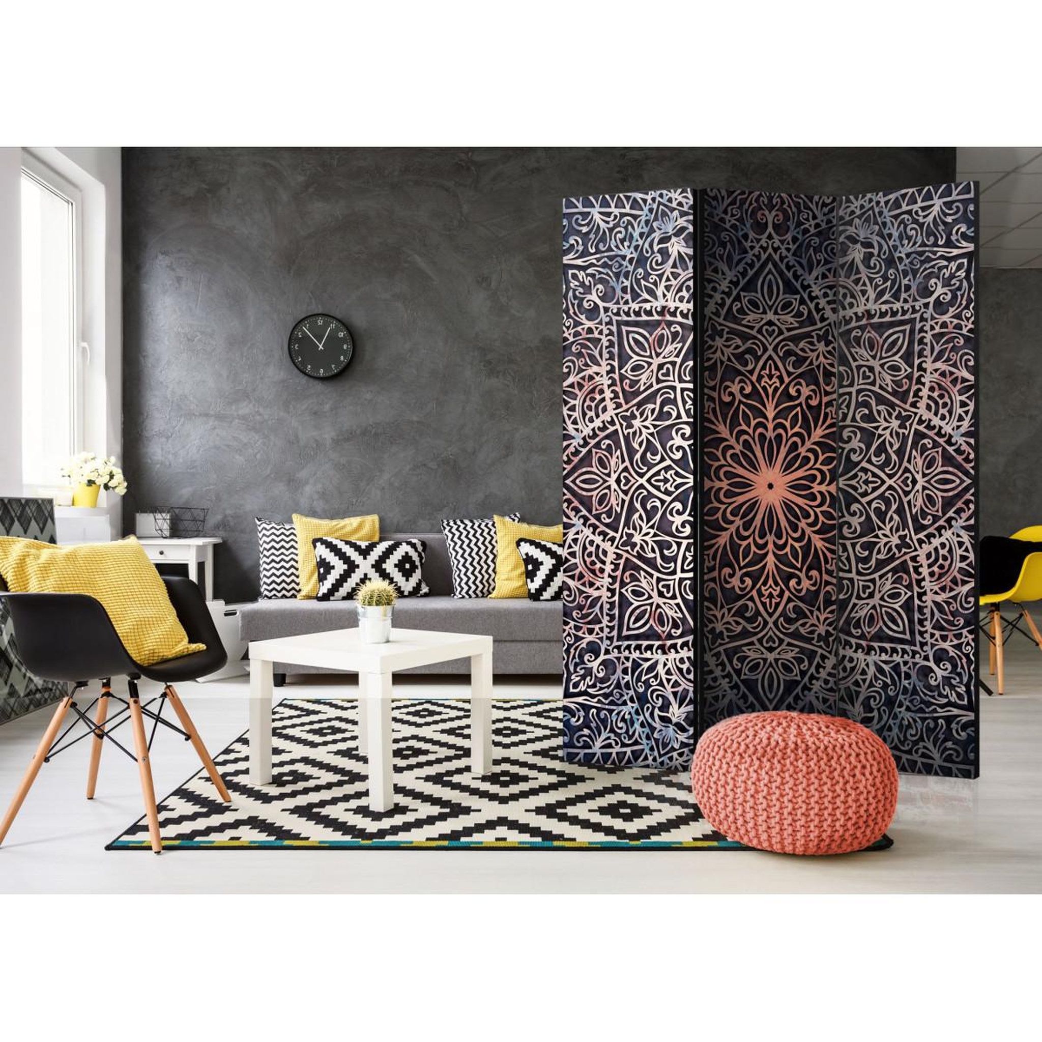 Voir la diapositive 2 : Paris Prix Paravent 3 volets  spiritual finely  135x172cm