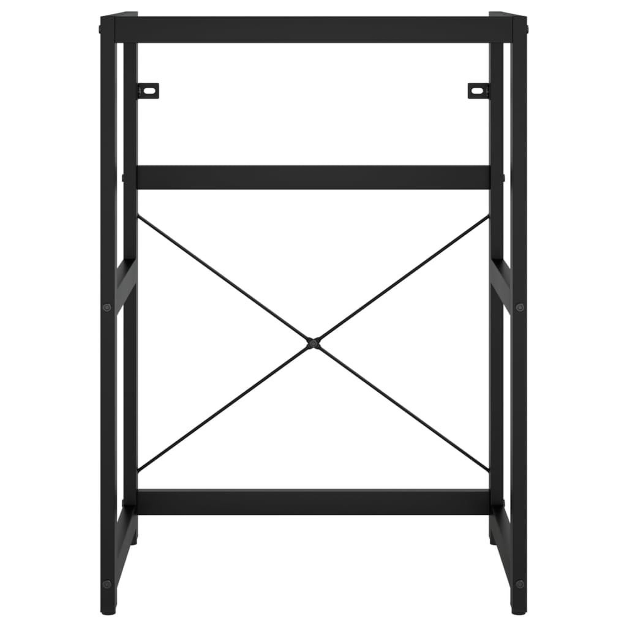 Voir la diapositive 4 : VIDAXL Cadre de lavabo de salle de bain vasque a encastrer Noir Fer