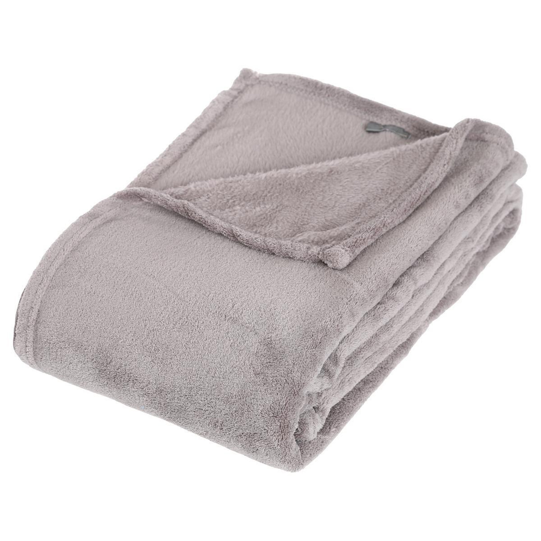 ATMOSPHERA Plaid polaire  microfibre  125x150cm gris