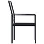 Voir la diapositive 4 : VIDAXL Chaises de jardin lot de 4 Rotin PVC Noir