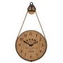 Voir la diapositive 1 : ATMOSPHERA Horloge Murale Vintage  Cuba  72cm Naturel