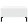 Voir la diapositive 4 : VIDAXL Table basse blanc 60x60x30 cm bois d'ingenierie
