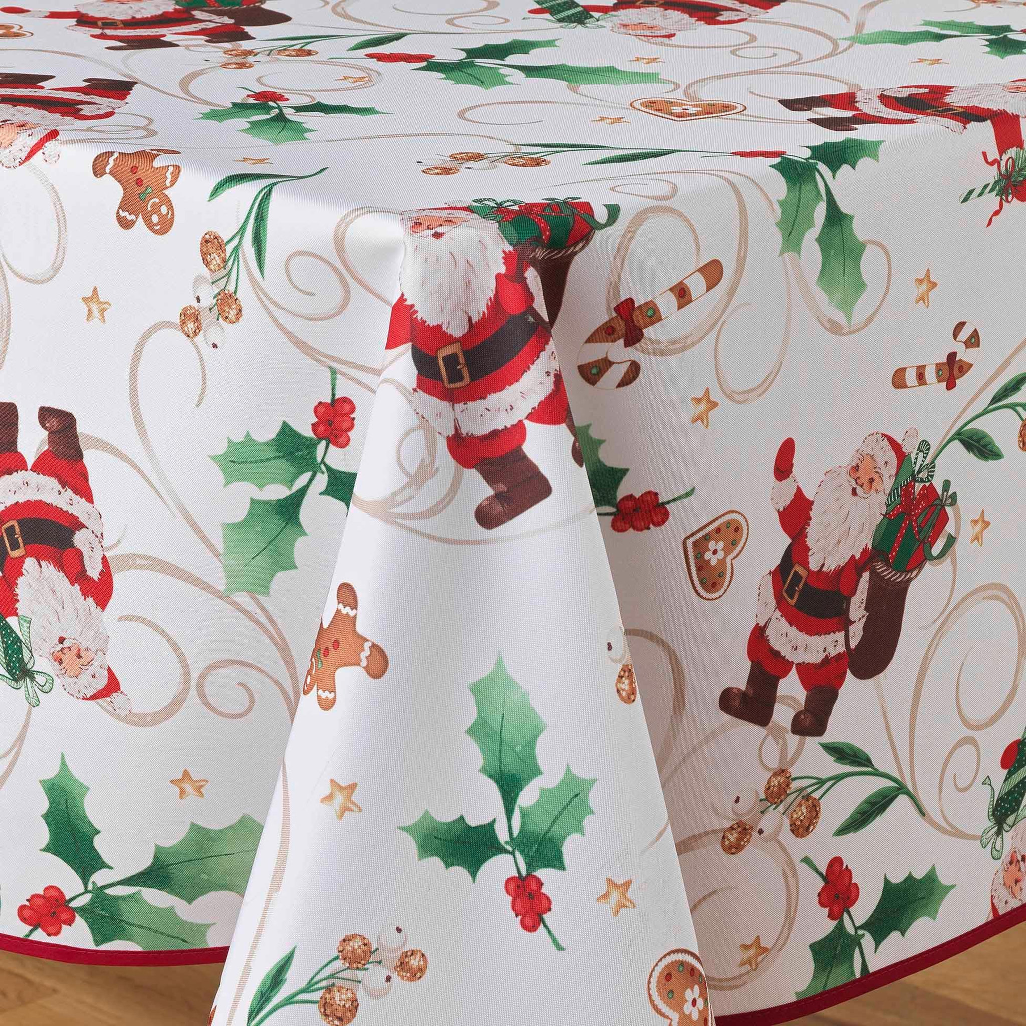Voir la diapositive 2 : Eden Nappe rectangle père noel enchanté
