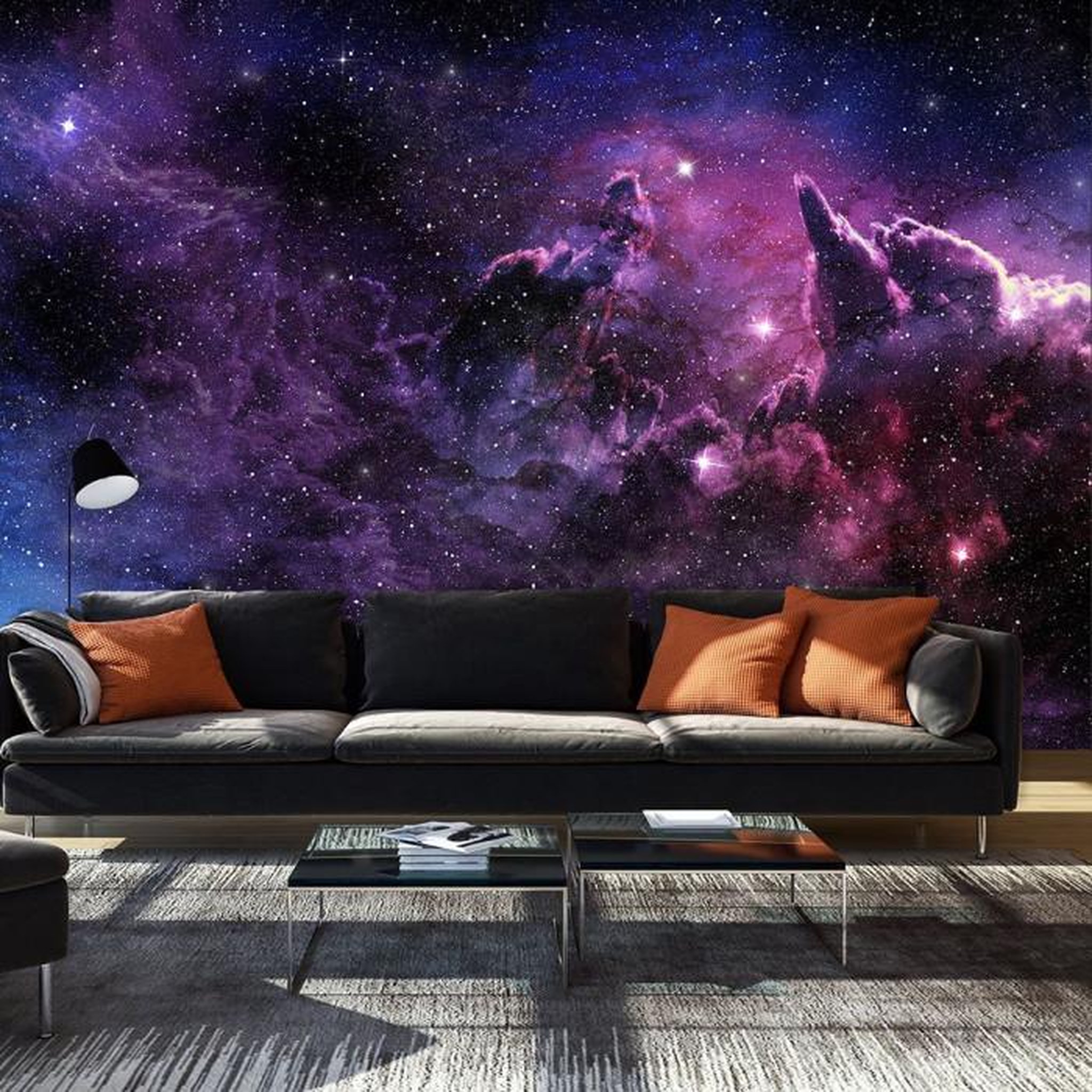 Paris Prix Papier Peint  Purple Nebula. Coloris disponibles : Multicolore