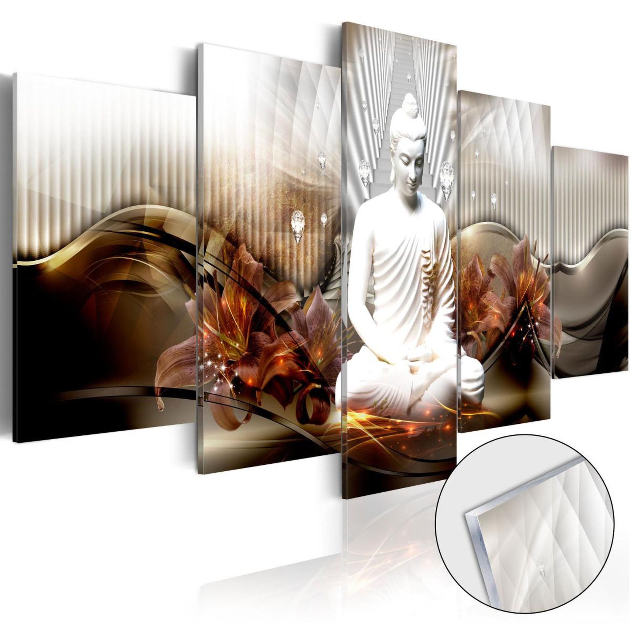 Voir la diapositive 1 : Paris Prix Tableau sur Verre Acrylique  Crystal Calm