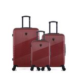 GENTLEMAN FARMER GENTLEMAN FARMER - Lot de 3 - Valises grand format, weekend et cabine PETER. Coloris disponibles : Gris, Rouge, Bleu, Beige, Vert, Noir