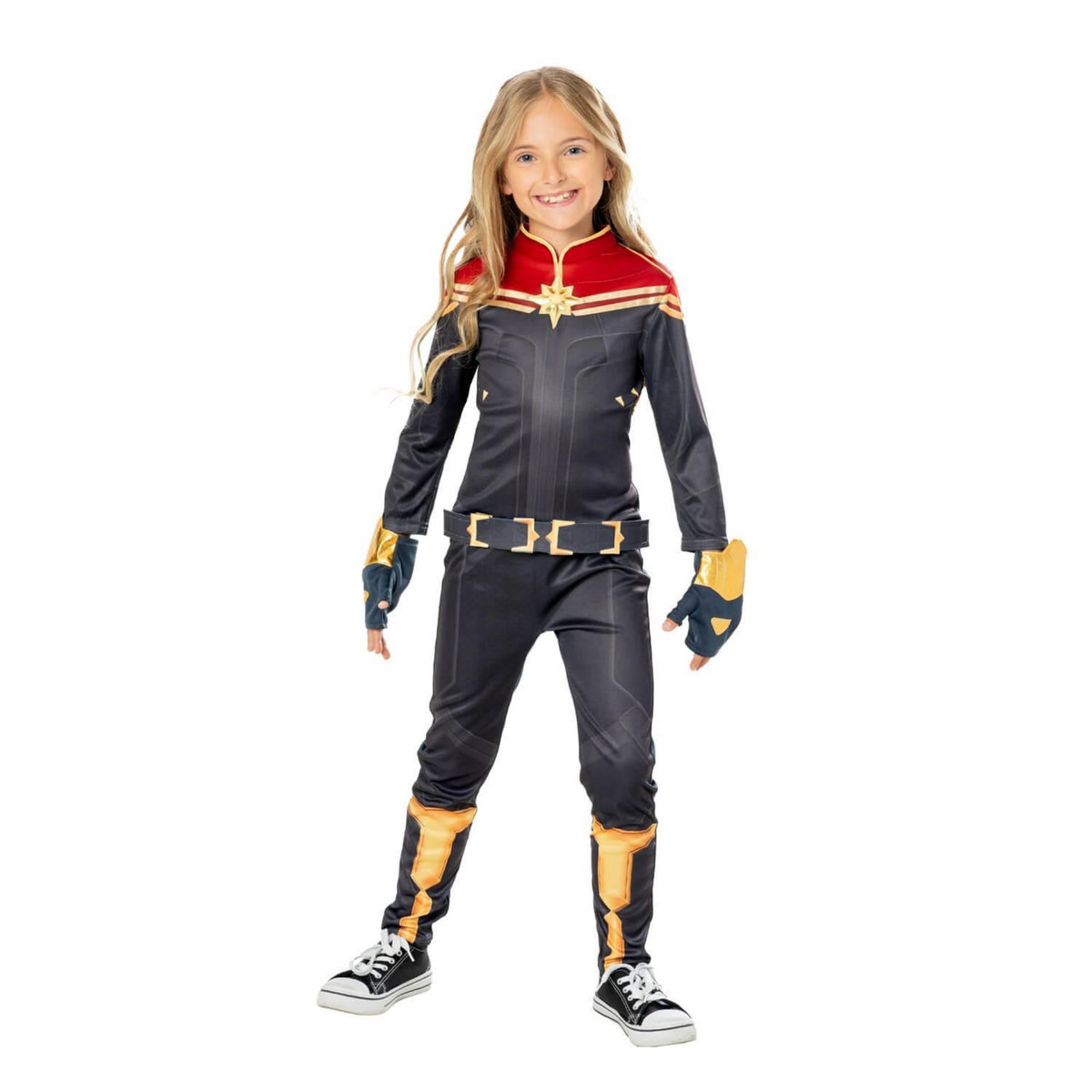 Rubie's Déguisement Captain Marvel The Marvels classique - Fille - 7/8 ans (122 à 128 cm)
