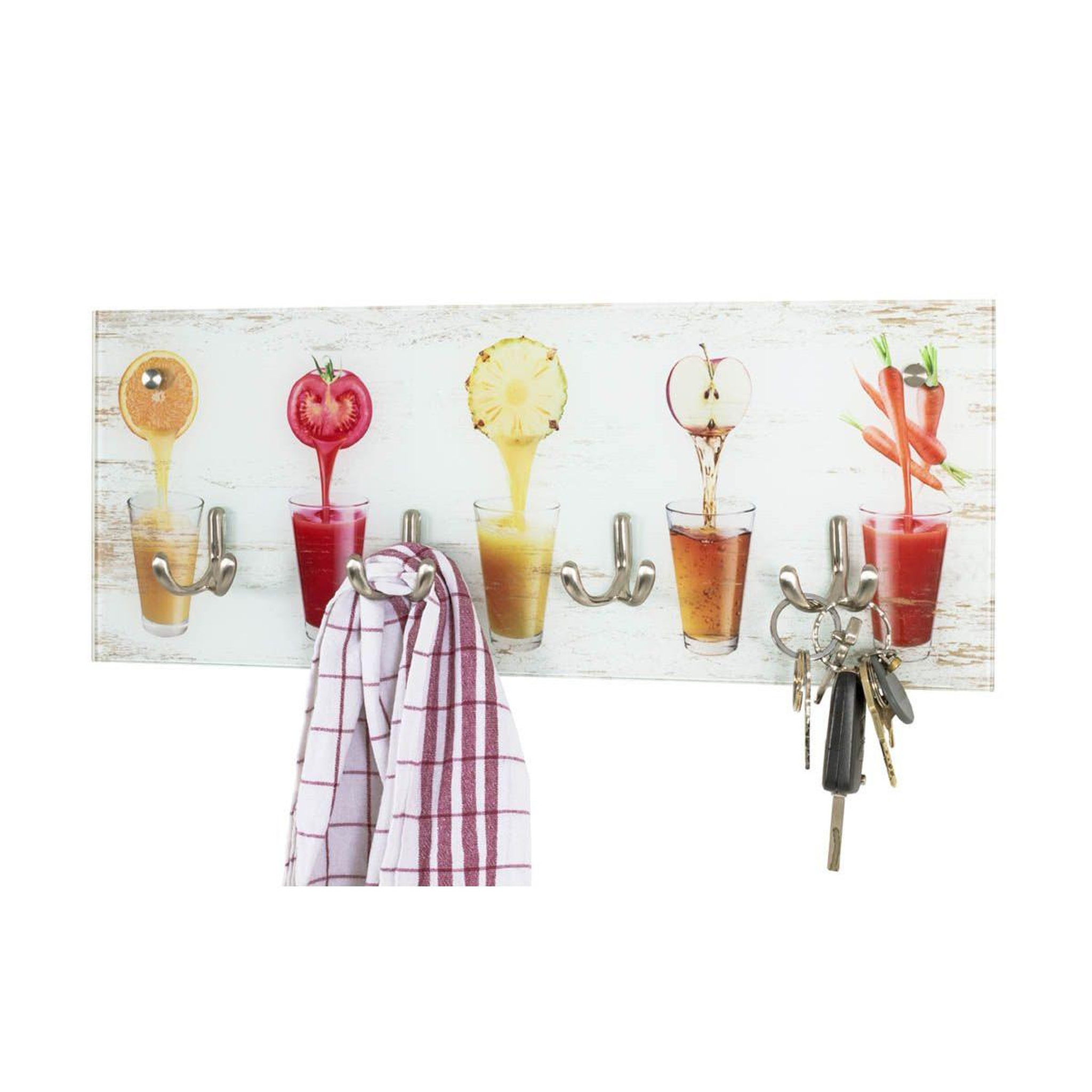 Voir la diapositive 2 : Paris Prix Patère murale verre  jus  50cm multicolore