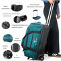 Voir la diapositive 4 : David Jones Sac de voyage cabine à roulettes 48L double compartiment 55cm