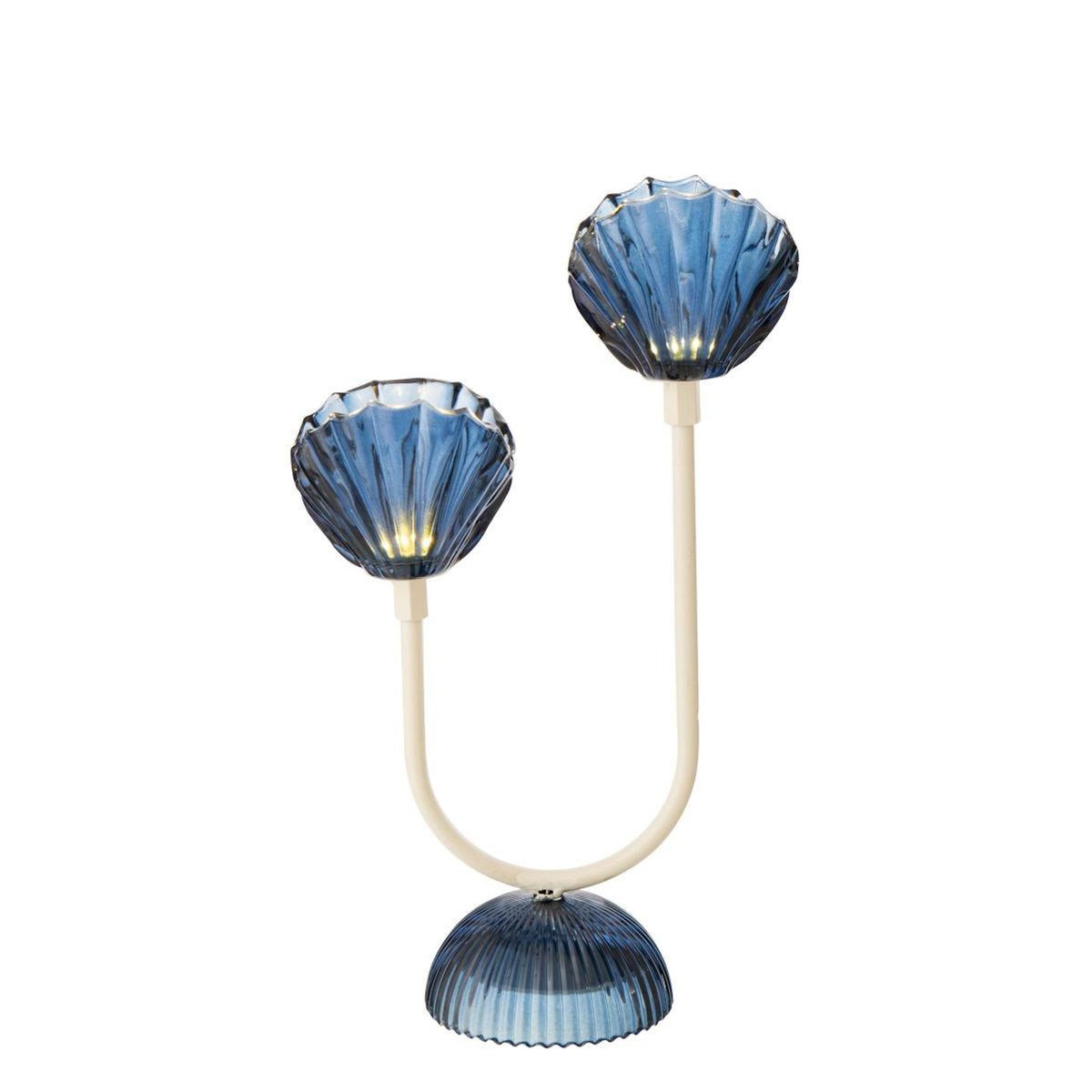 Paris Prix Lampe à Poser à LED  Shell  32cm Bleu
