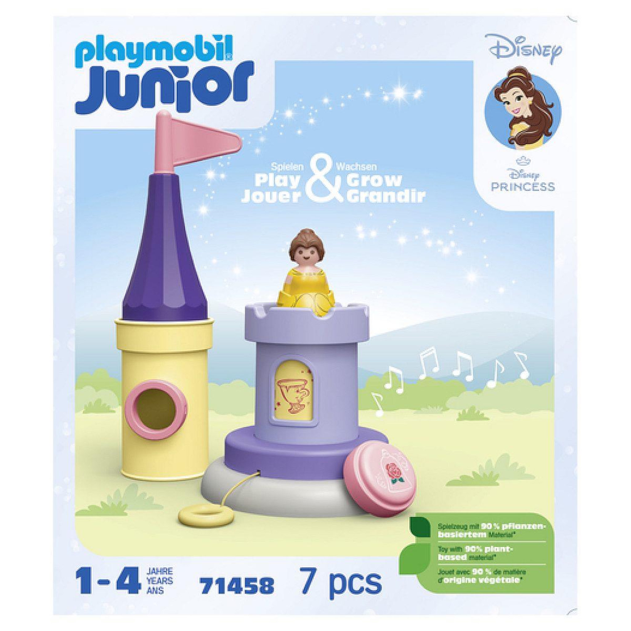 Voir la diapositive 2 : PLAYMOBIL 71458  junior  and  disney: tourelle de belle