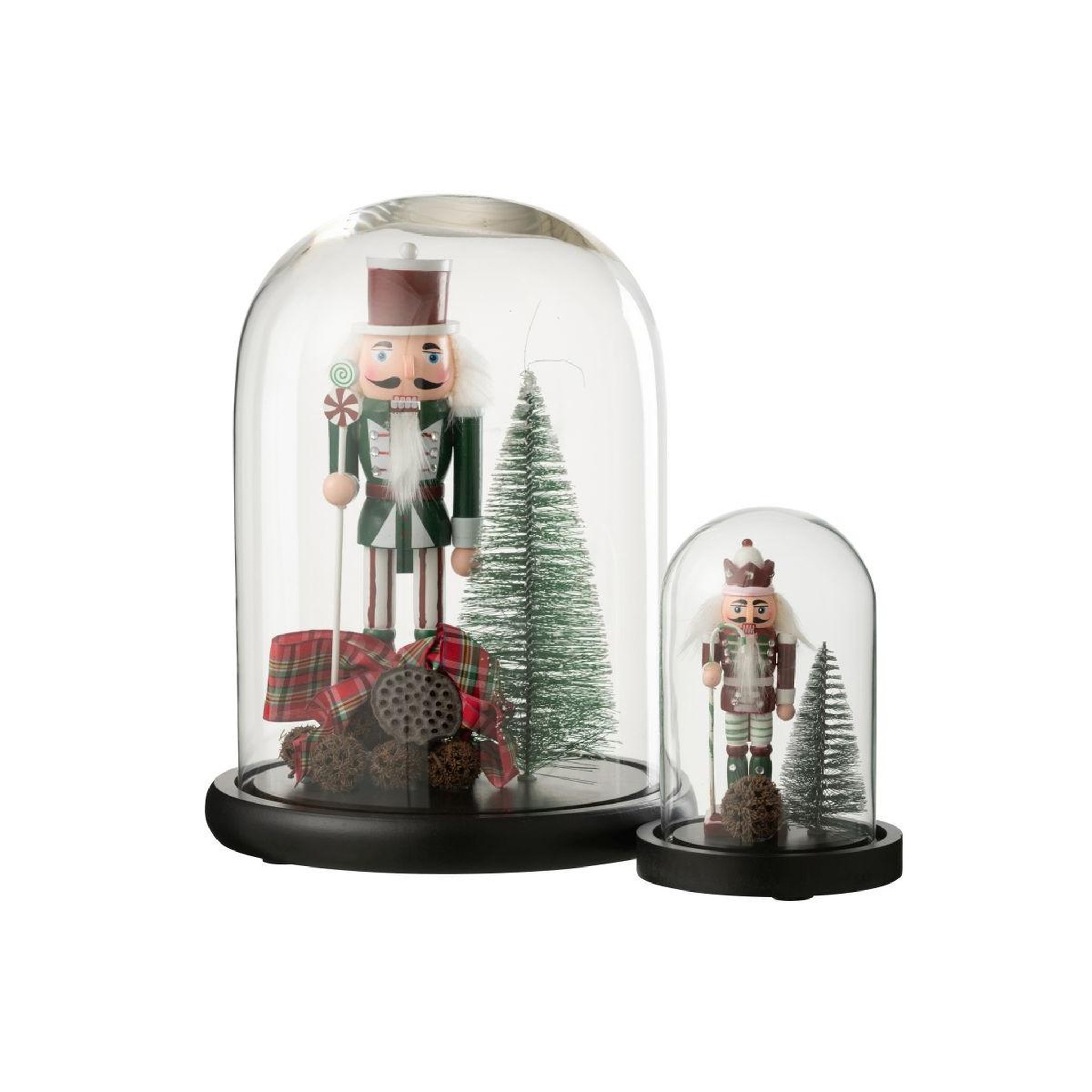 Voir la diapositive 2 : J-LINE Cloche déco noël  casse-noisette  29cm multicolore