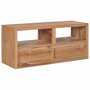 Voir la diapositive 1 : VIDAXL Meuble TV 90x30x40 cm bois de teck solide