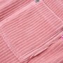 VIDAXL Robe salopette pour enfants velours cotele rose clair 128