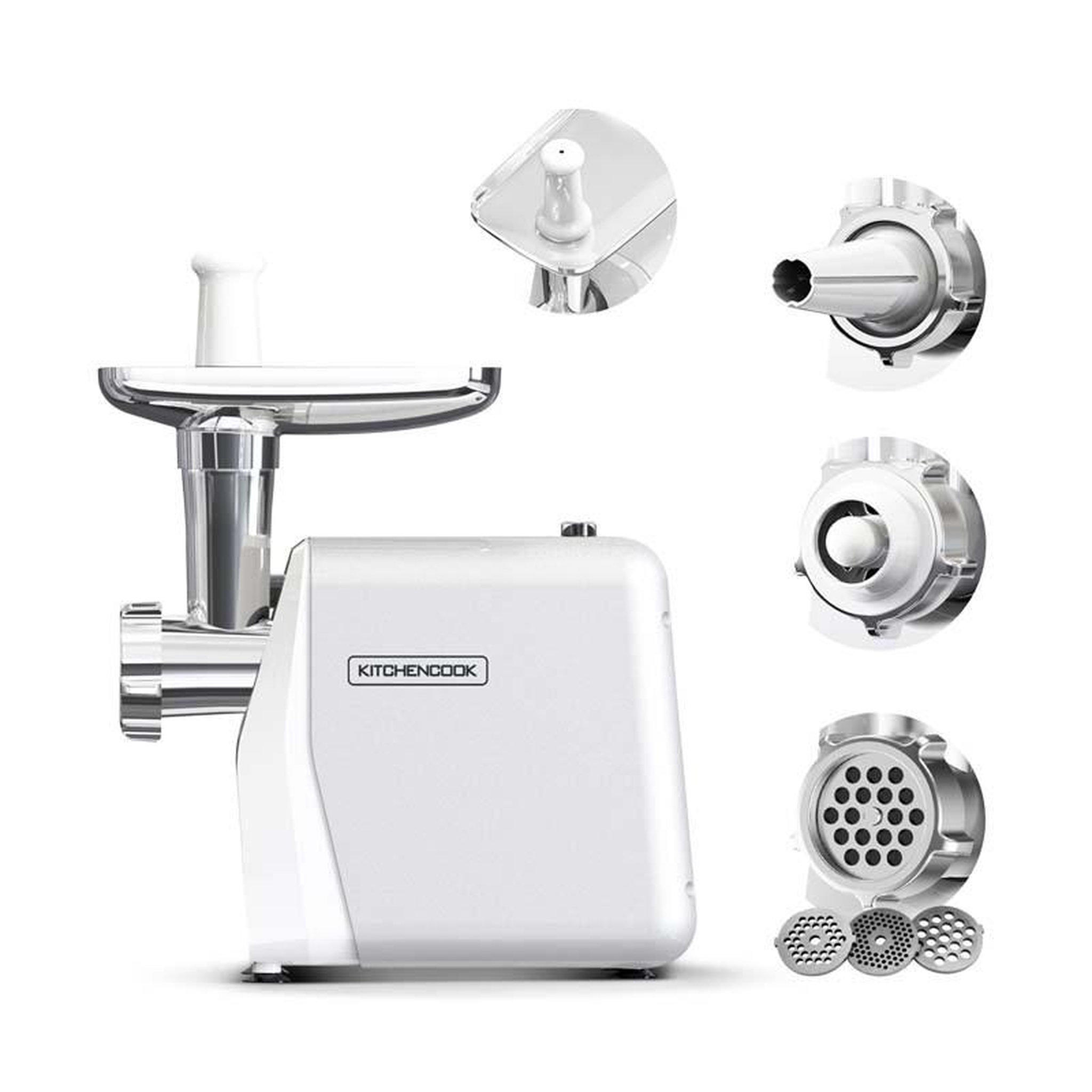 KITCHENCOOK Kitchencook - mg1300 - hachoir à viande électrique - 1300 w - fonction marche arrière