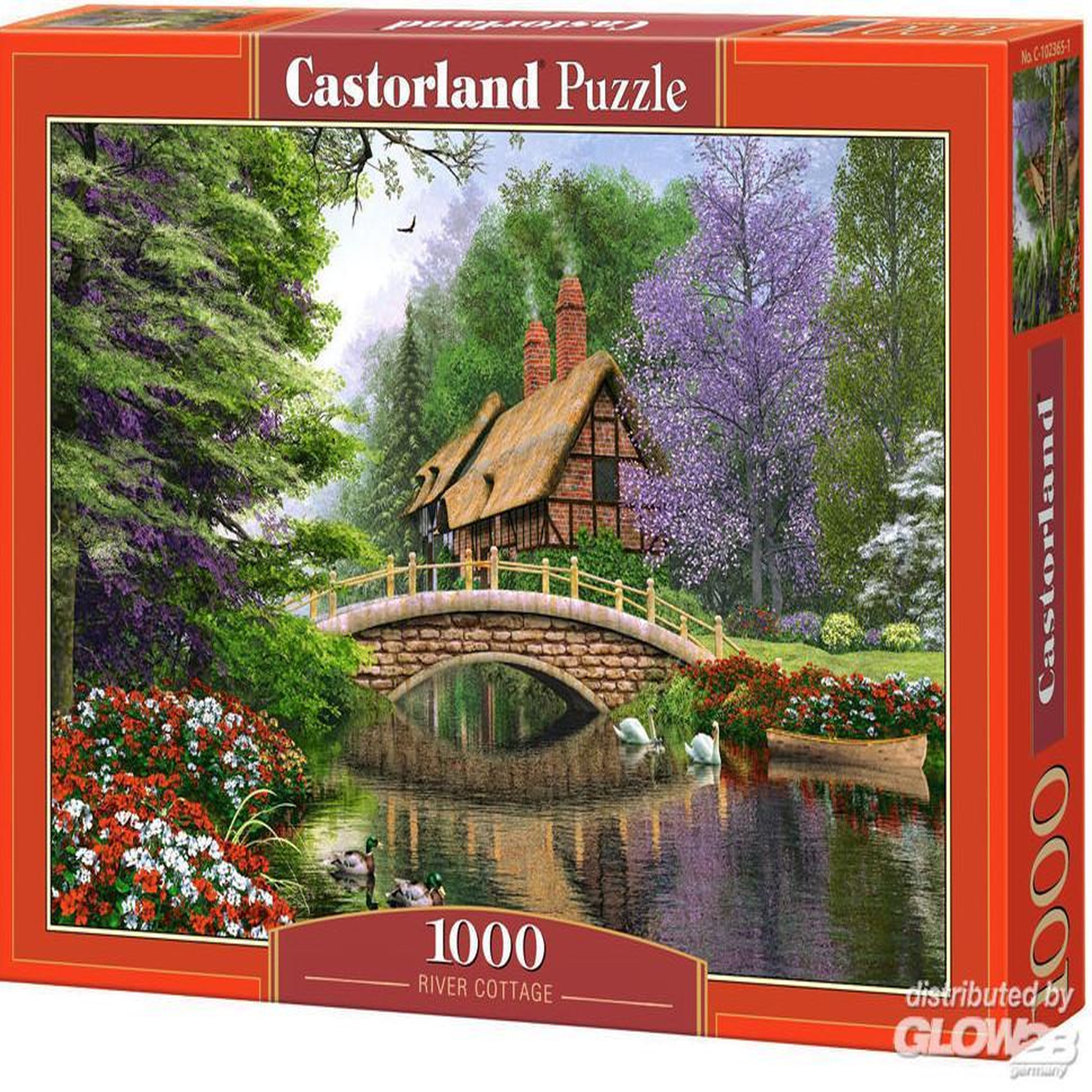 Voir la diapositive 2 : Castorland Puzzle 1000 pièces : Le cottage de la rivière