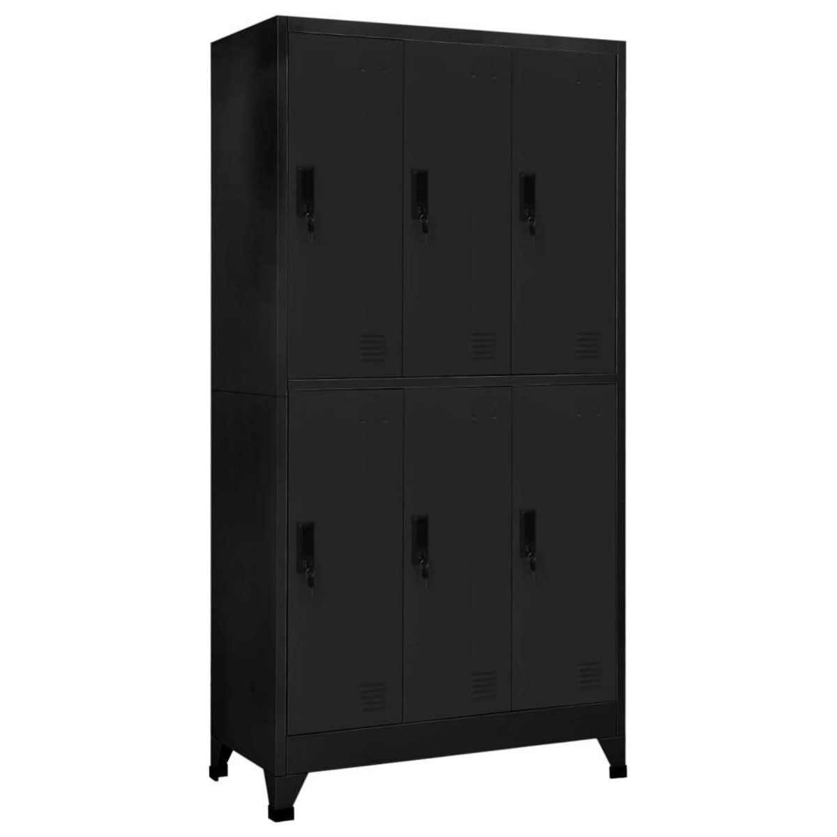 VIDAXL Armoire a casiers Noir 90x45x180 cm Acier
