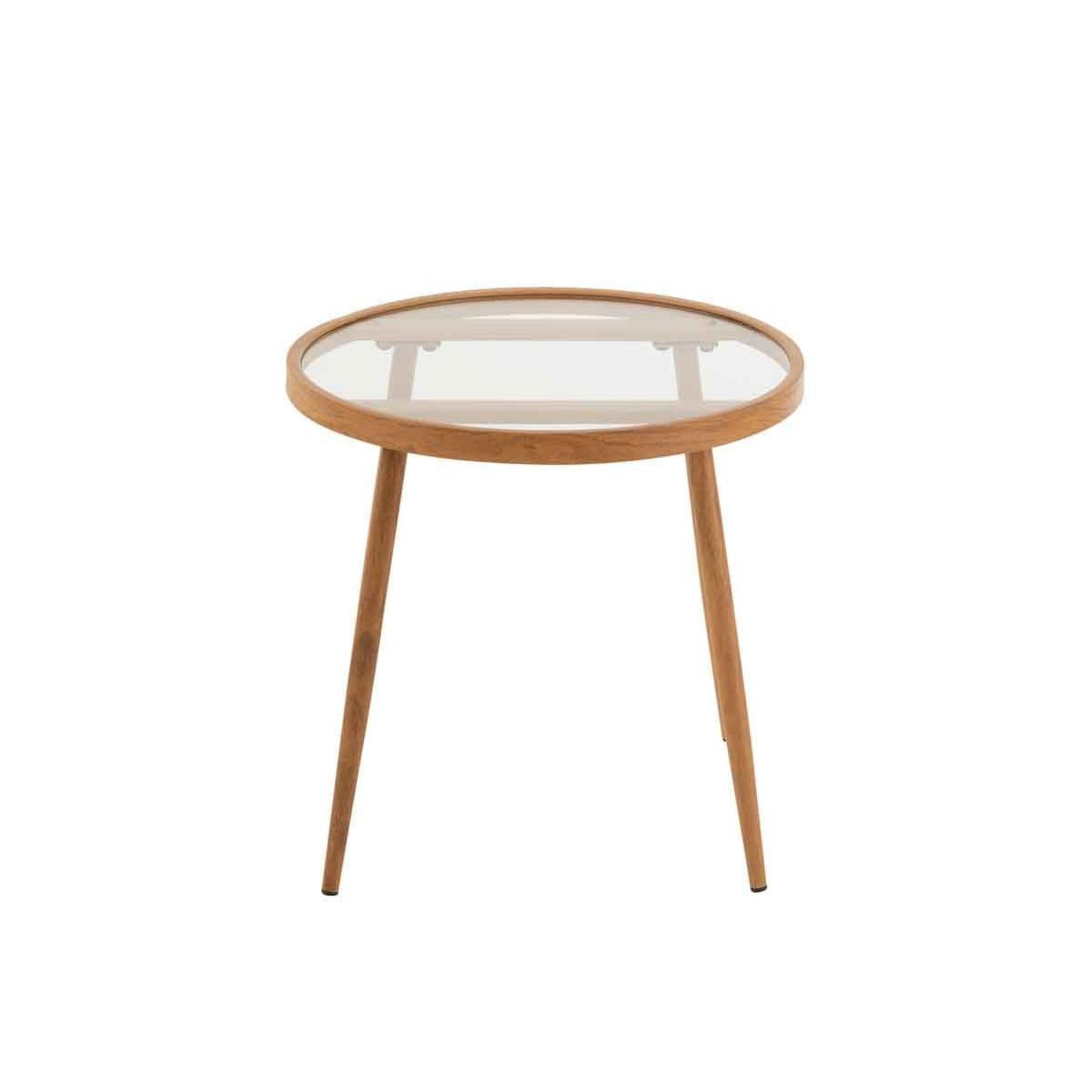 Voir la diapositive 3 : J-LINE Table gigogne design  fuolas  50cm naturel