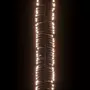 VIDAXL Guirlande lumineuse a LED groupees 400LED Blanc chaud 7,4 m PVC