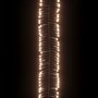 VIDAXL Guirlande lumineuse a LED groupees 400LED Blanc chaud 7,4 m PVC