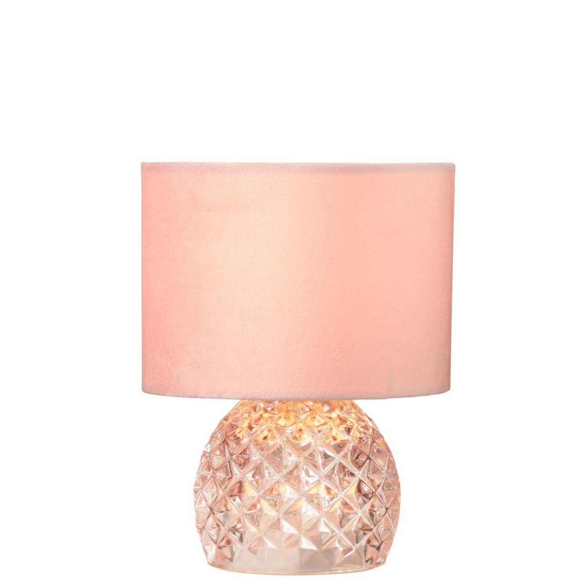Paris Prix Lampe à Poser en Verre  LED  23cm Rose Clair