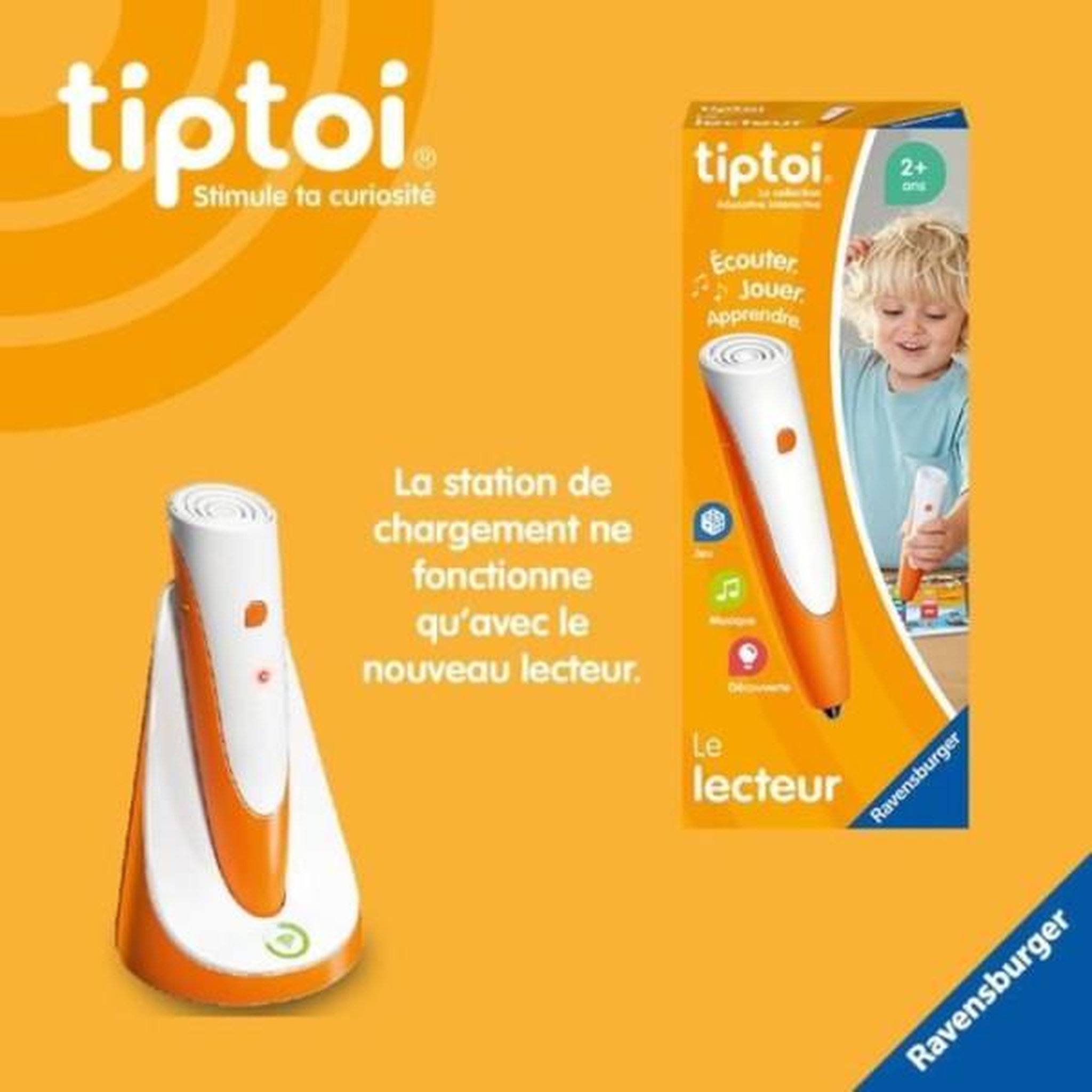 Voir la diapositive 3 : RAVENSBURGER Tiptoi station de chargement, 00179, a partir de 3 ans, ravensburger