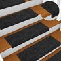 Voir la diapositive 5 : VIDAXL Tapis d'escalier autocollant 20 pcs noir 65x21x4 cm