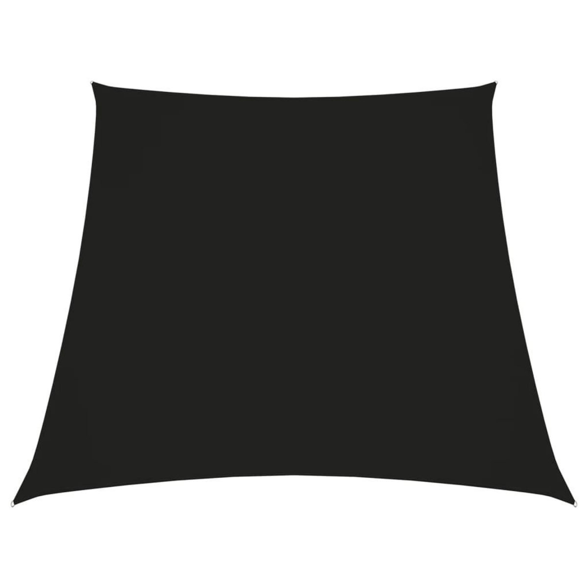 VIDAXL Voile de parasol Tissu Oxford trapeze 3/5x4 m Noir