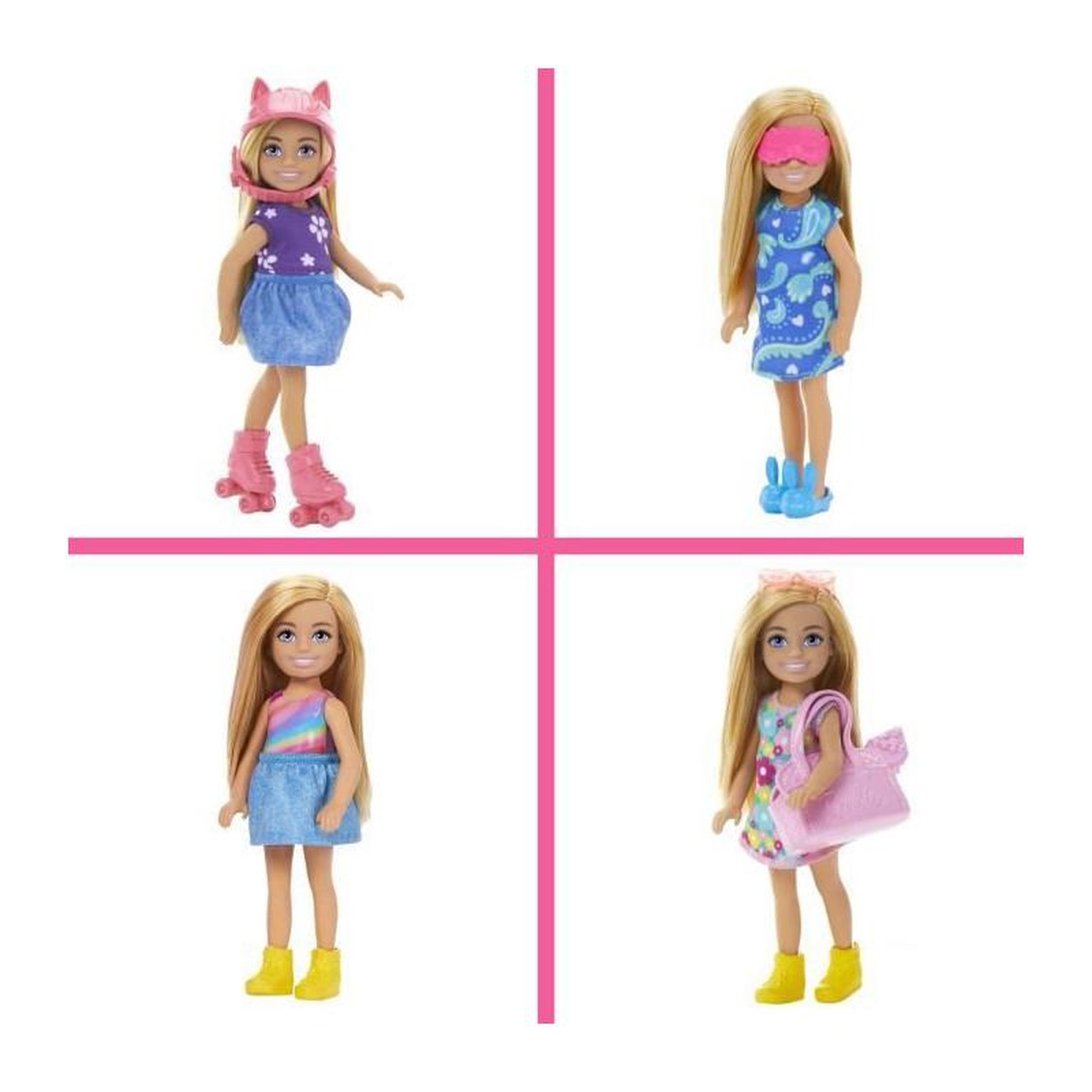 Voir la diapositive 3 : BARBIE Barbie-Poupée et Dressing Chelsea-Coffret vetements et accessoires HXN03