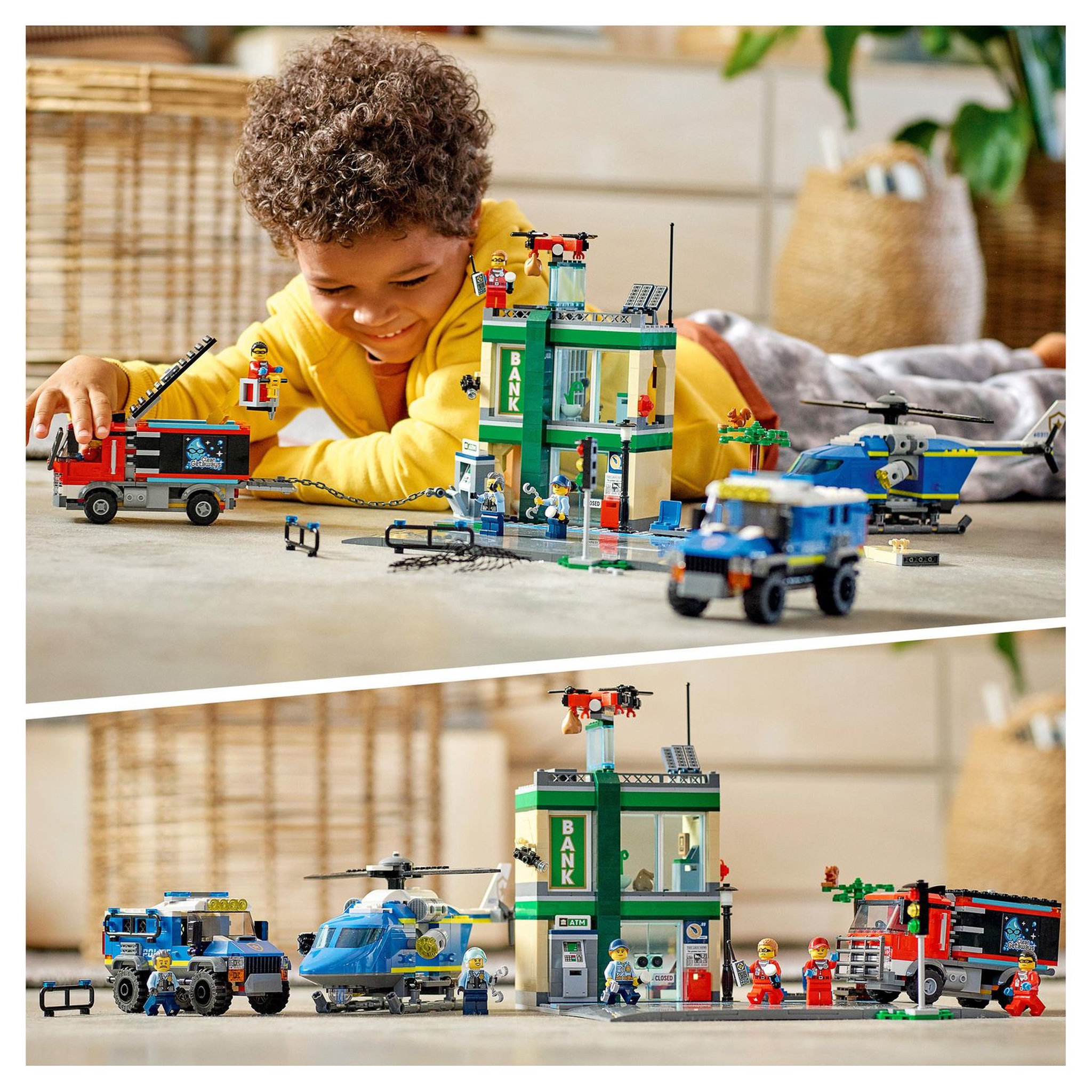 Voir la diapositive 8 : LEGO City 60317 - La course-poursuite de la police à la banque