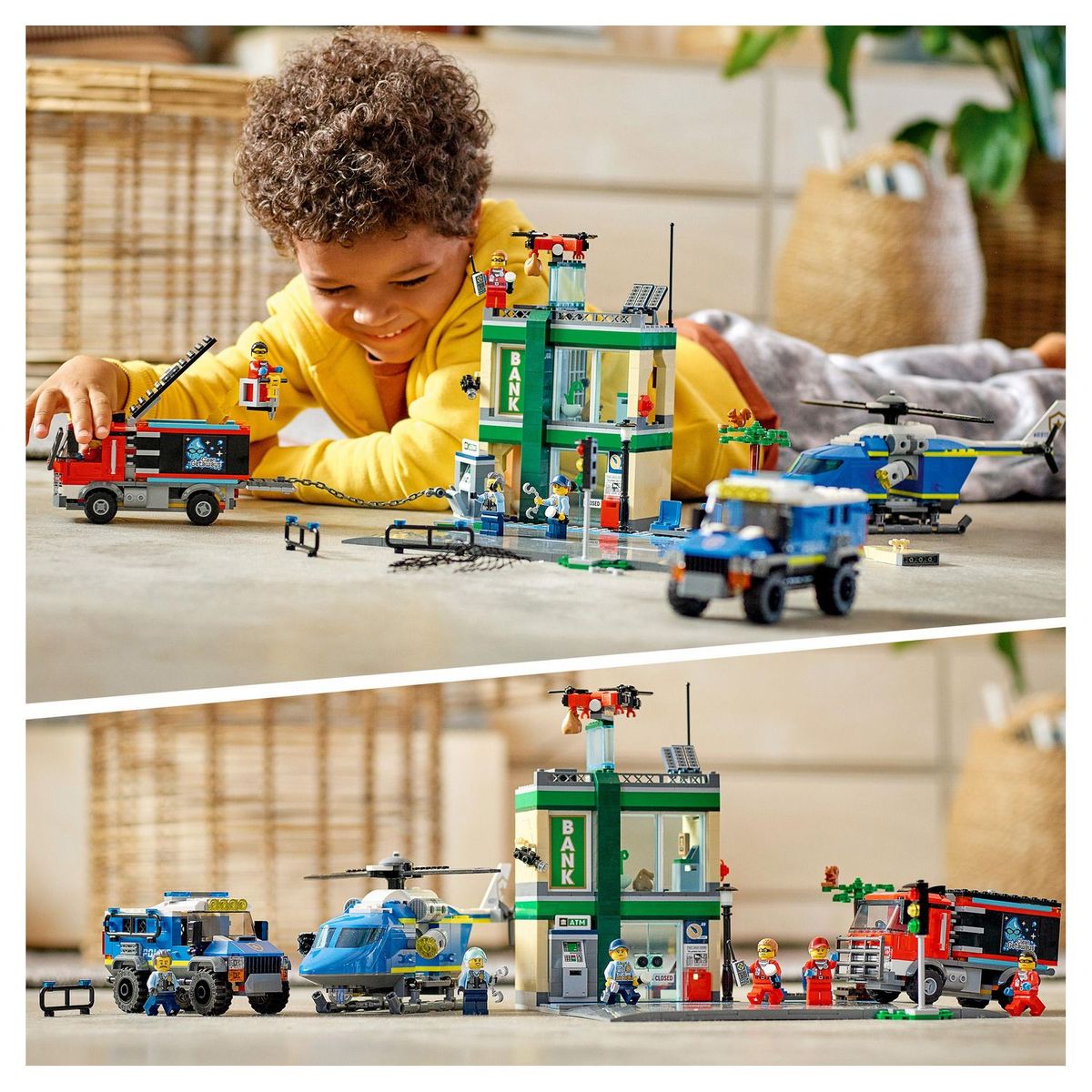 LEGO City 60317 - La course-poursuite de la police à la banque