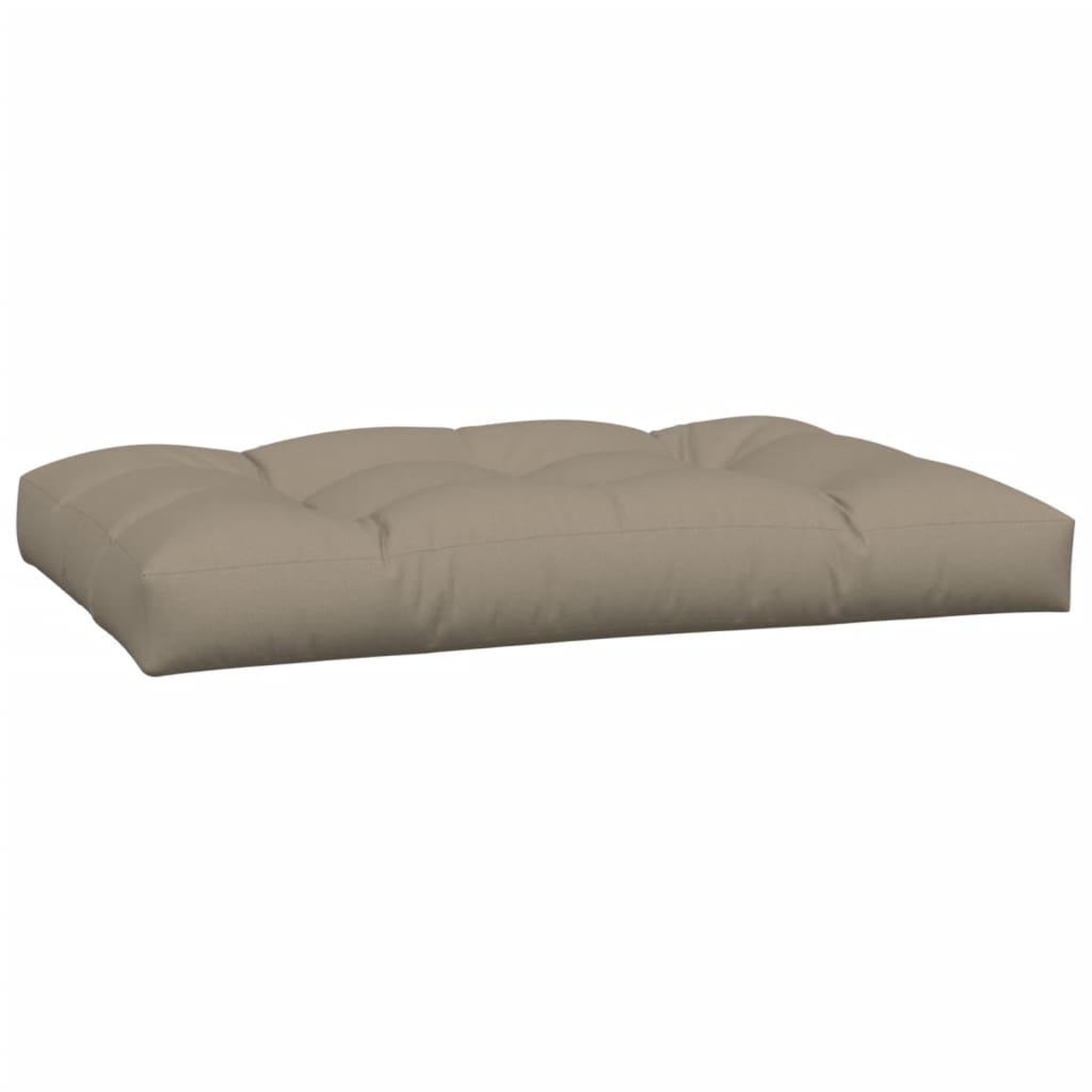 Voir la diapositive 4 : VIDAXL Coussins de palette lot de 2 taupe tissu