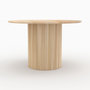 Voir la diapositive 5 : MAISON PAVANE Table ronde 4 personnes en bois de manguier D120 cm-Agathe