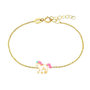 Voir la diapositive 1 : L'ATELIER D'AZUR Bracelet Enfant Or Jaune Licorne Laquée