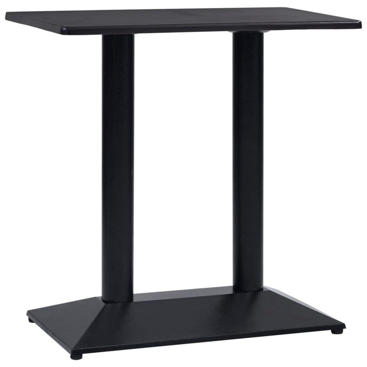 VIDAXL Pied de table de bistro noir 70x40x72 cm fonte