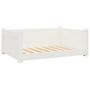 Voir la diapositive 2 : VIDAXL Lit pour chien Blanc 75,5x55,5x28 cm Bois de pin solide