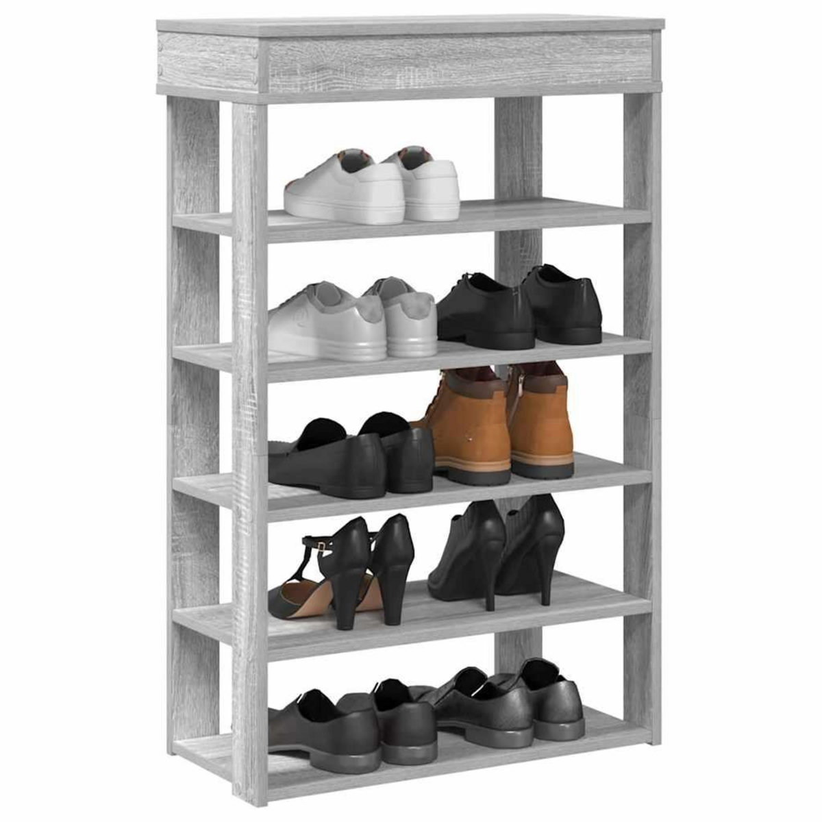 VIDAXL Etagere a chaussures sonoma gris 60x30x98 cm bois d'ingenierie