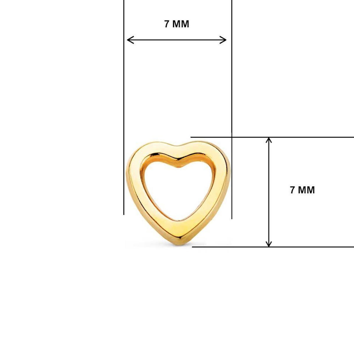 L'ATELIER D'AZUR Boucles d'Oreilles Or 18 Carats 750/000 Jaune - Coeurs