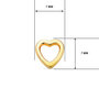 Voir la diapositive 3 : L'ATELIER D'AZUR Boucles d'Oreilles Or 18 Carats 750/000 Jaune - Coeurs