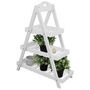 Voir la diapositive 2 : ProGarden ProGarden Support triangulaire 3 niveaux MDF blanc