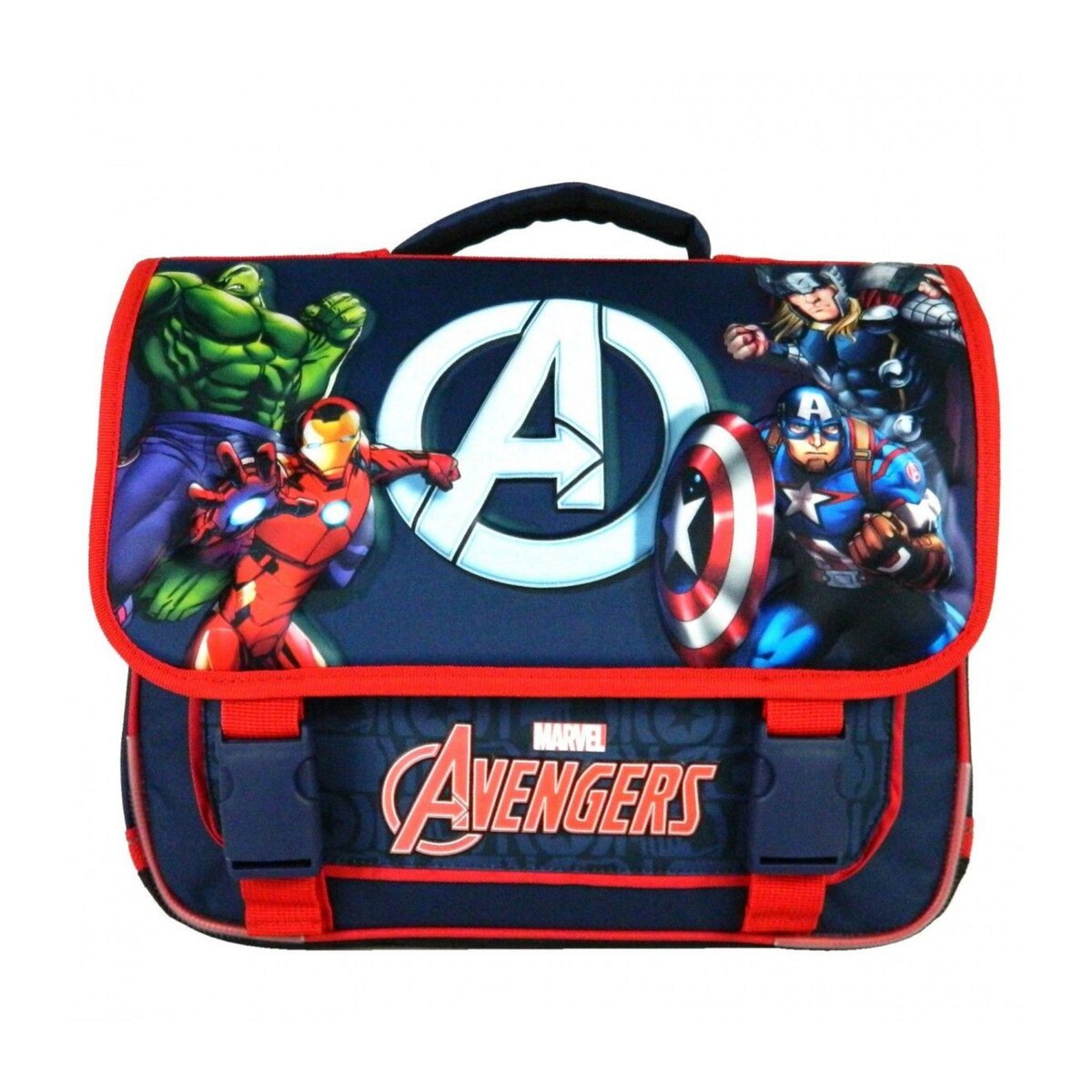 Bagtrotter Cartable 38cm Avengers Bleu Marine Marvel pas cher