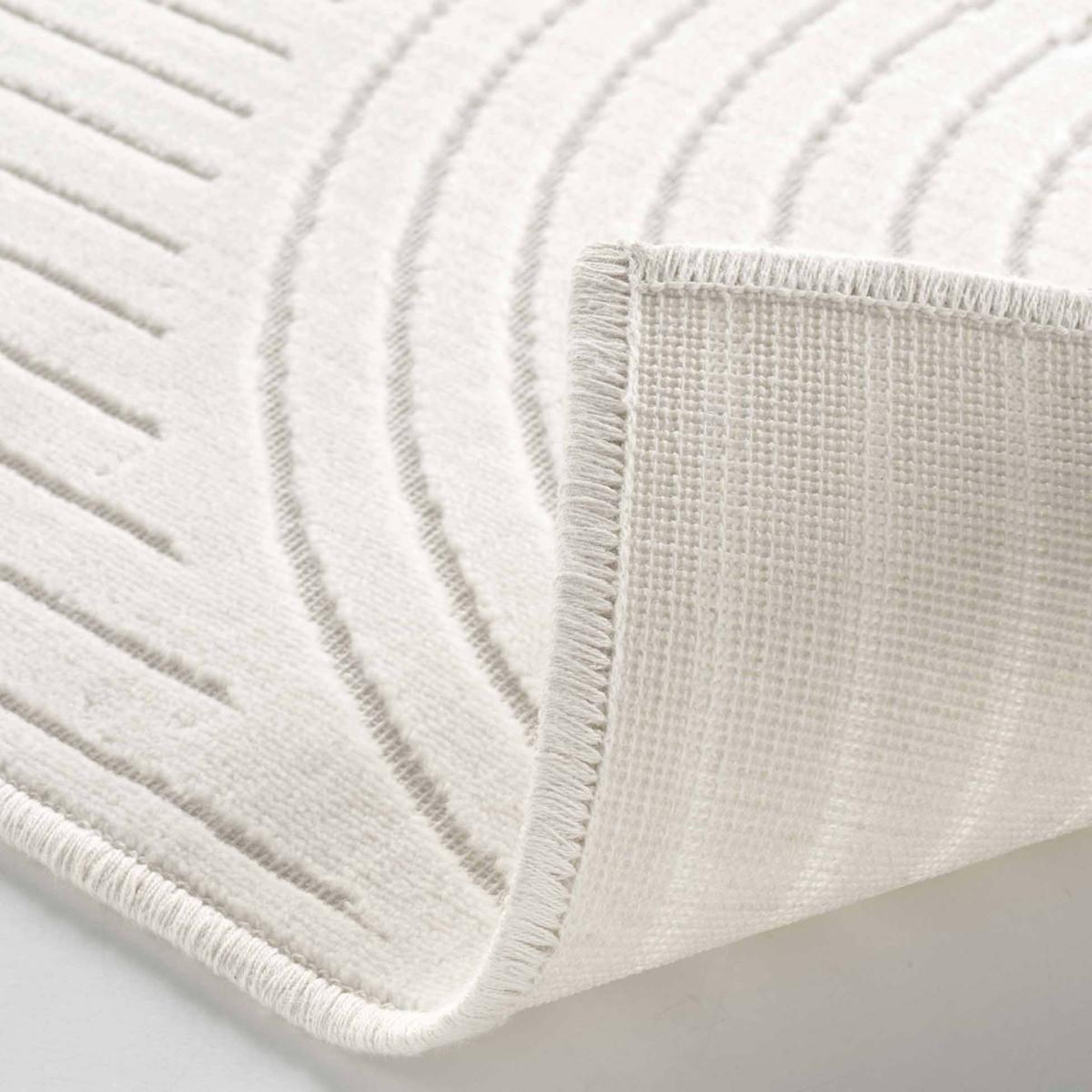 Voir la diapositive 3 : Douceur d'Intérieur Tapis déco imprimé  geode  68x110cm naturel